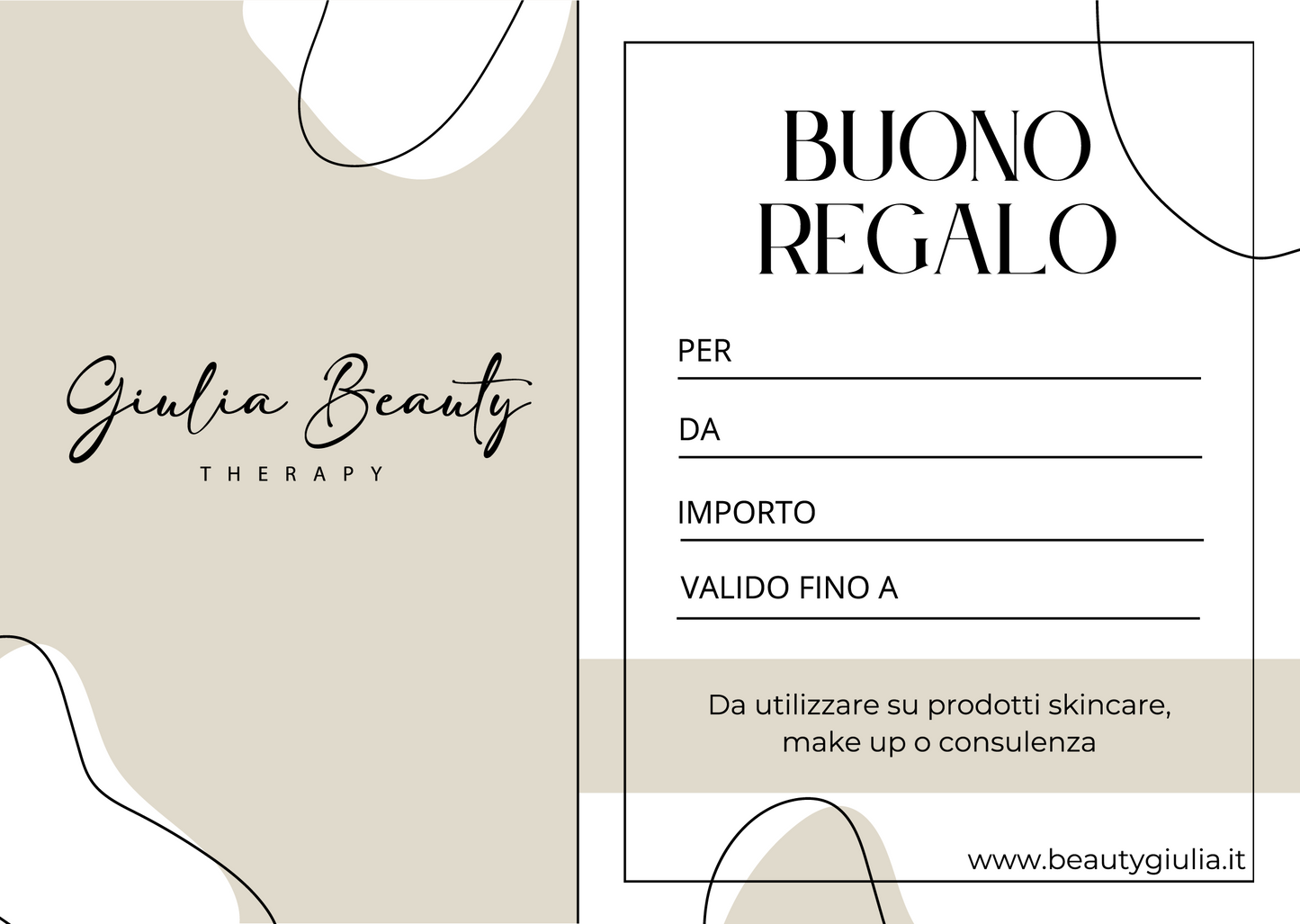 GIFT CARD MAKE-UP
